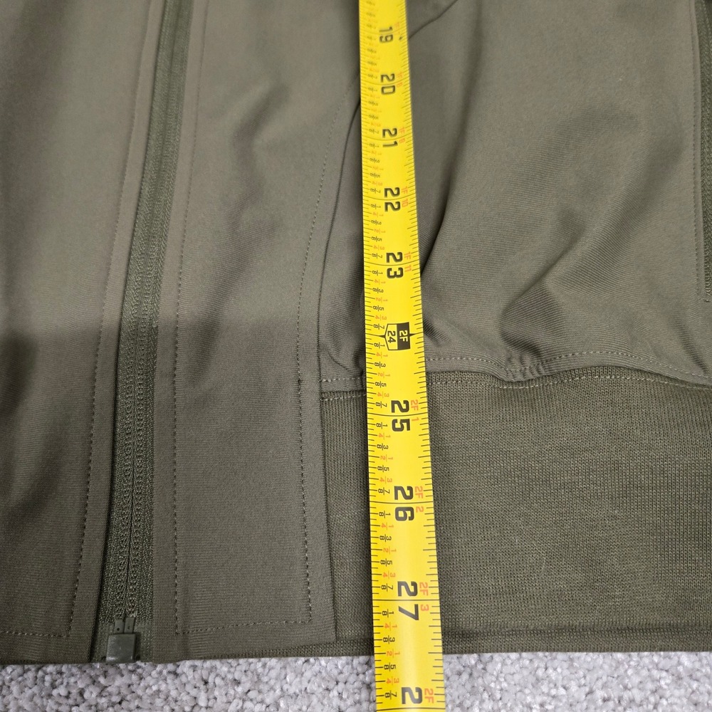 Fabletics Full Zip Bomber Jacket Olive Green Pock… - image 5